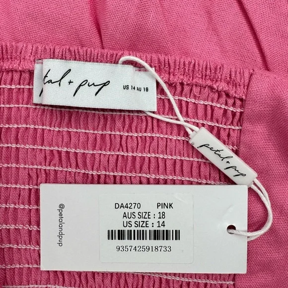 Petal & Pup Hot Pink Strapless Twist Front Maxi - Picture 7 of 10